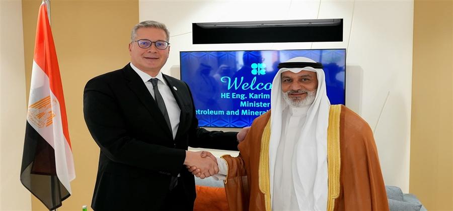وزير البترول يبحث مع أمين عام أوبك تعزيز التعاون في مجالات الاستكشاف والإنتاج